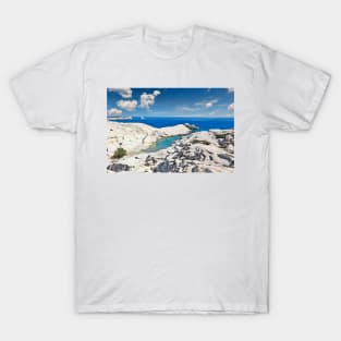 The famous Sarakiniko in Milos, Greece T-Shirt